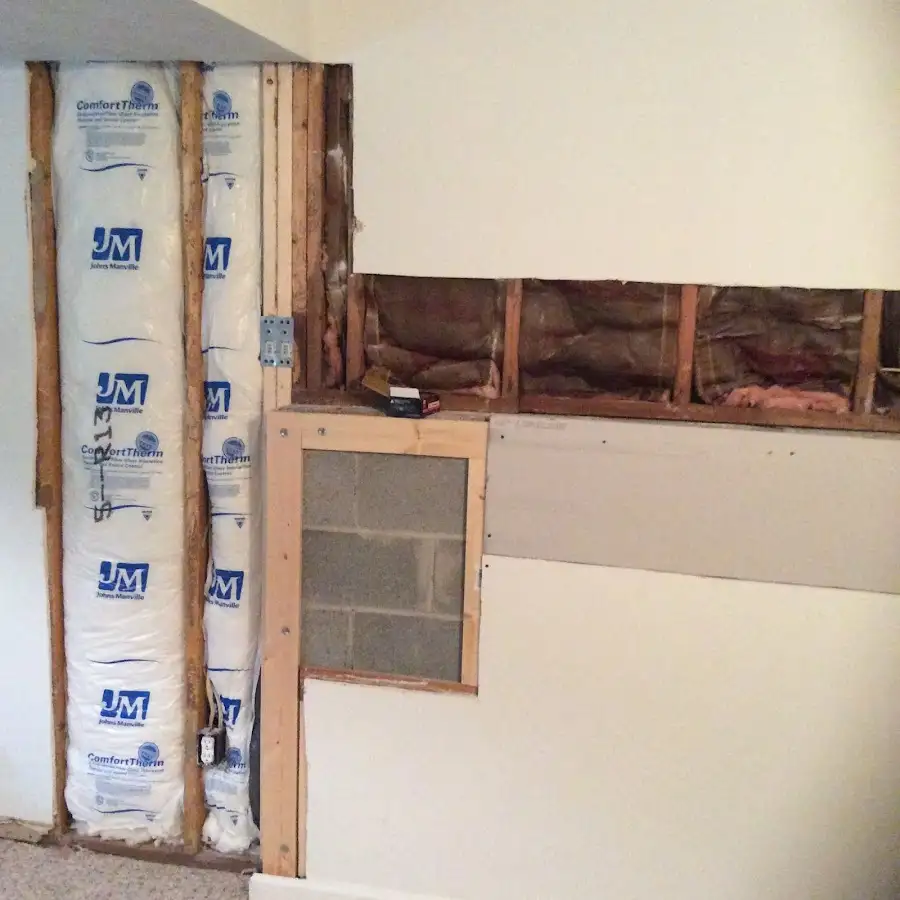 Wall insulation replacement during Contents Cleaning & Restoration in Terre Haute